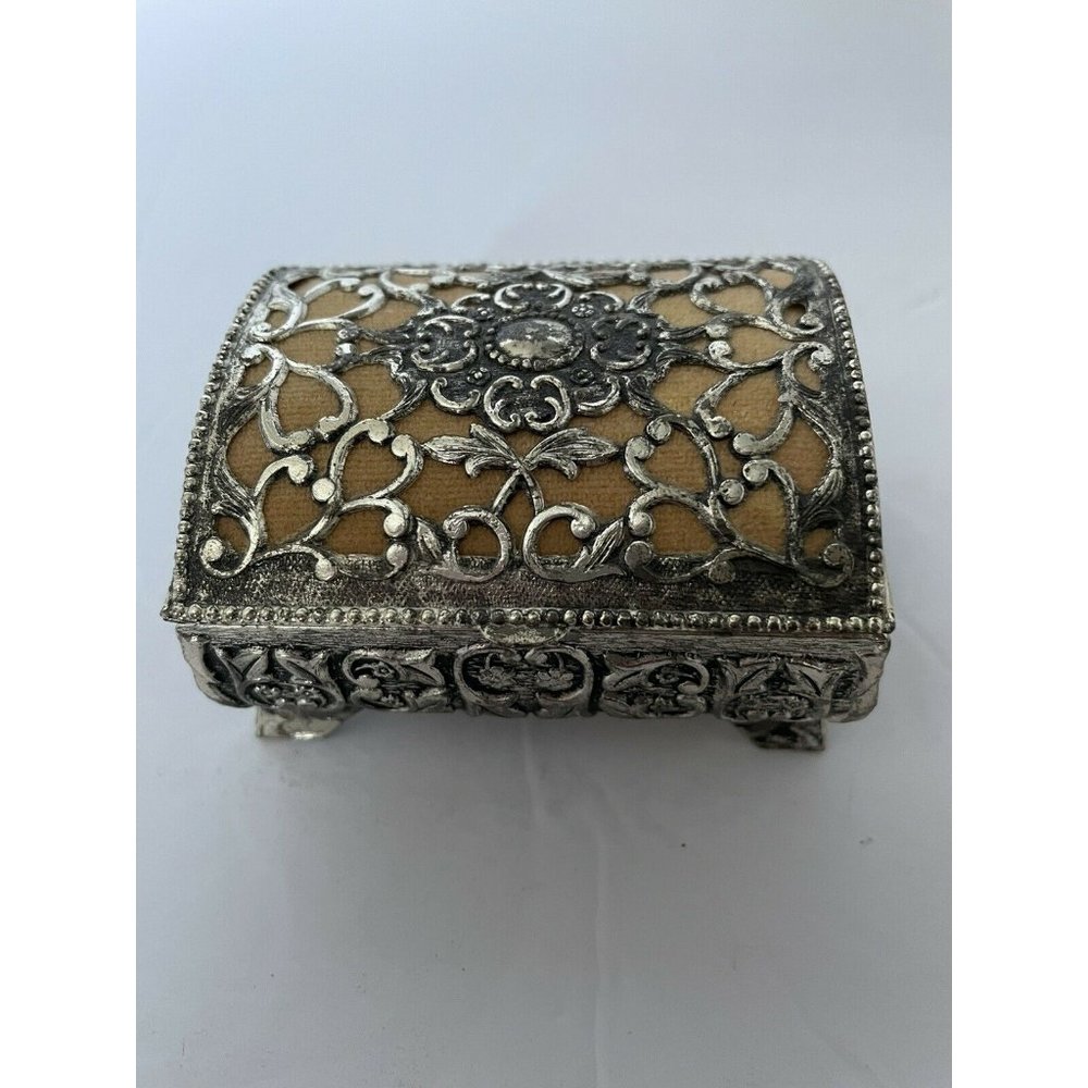 Silver Plated Trinket Music Box